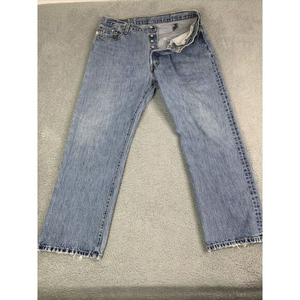 Levi's 501 Jeans Men's W40 x L30 Blue Button Fly‎ Straight Leg Y2K '07